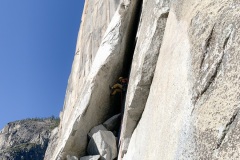Silvia-Loreggian-sulla-Chimney-5.7-do-Salathé-Wall