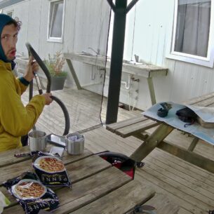 Pausa pranzo improvvisata in Islanda