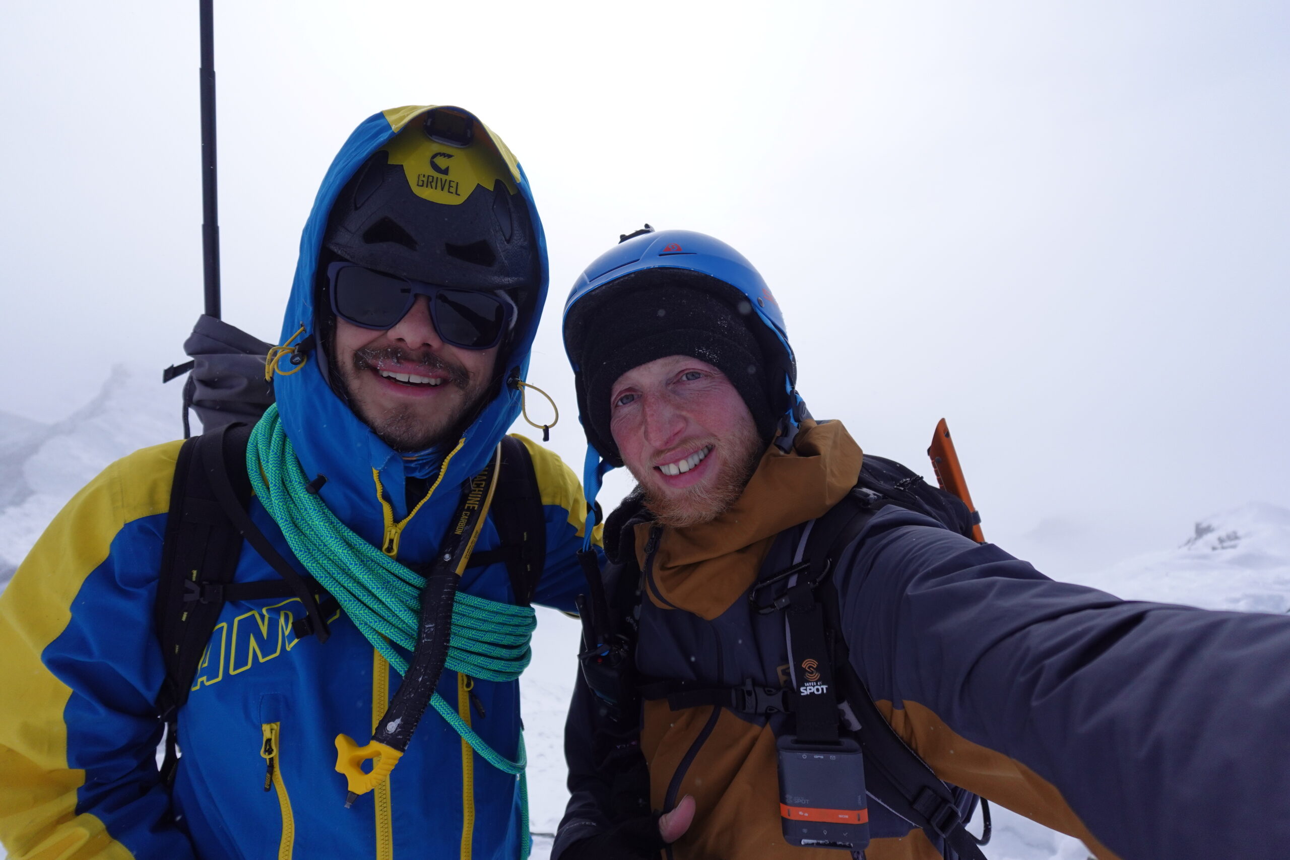 Dario Eynard e Giacomo Meliffi durante la Sarek Traverse