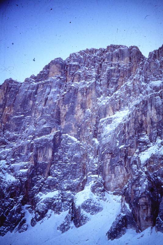Parete Solleder in inverno