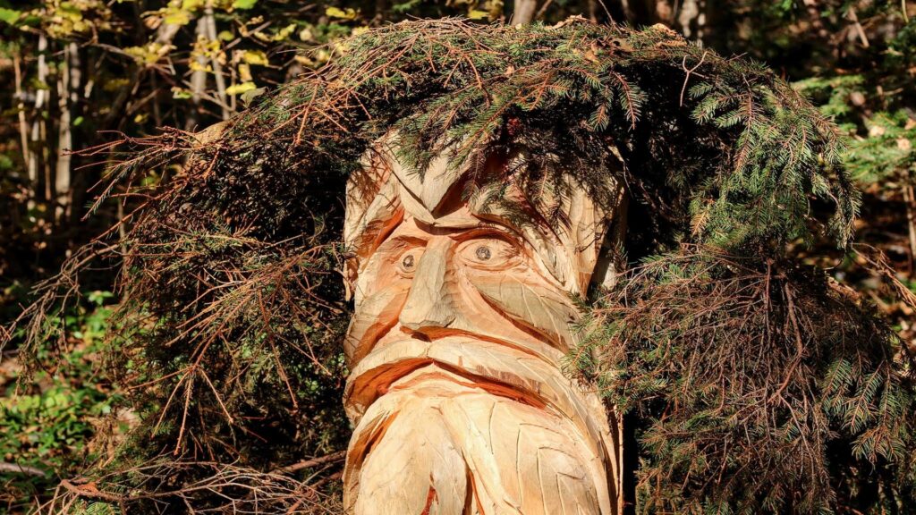 Scultura Spirito del Bosco di Canzo