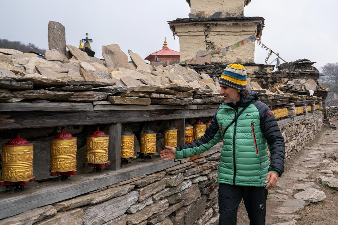 Manaslu Trek - Massimo Cappuccio durante il viaggio in Nepal