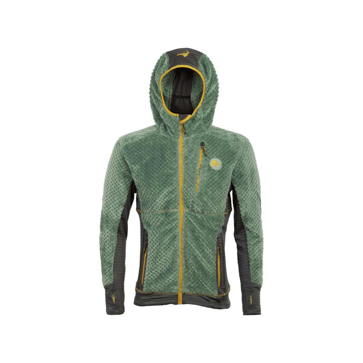 Felpa Uomo Aconcagua Fleece verde pino e antracite