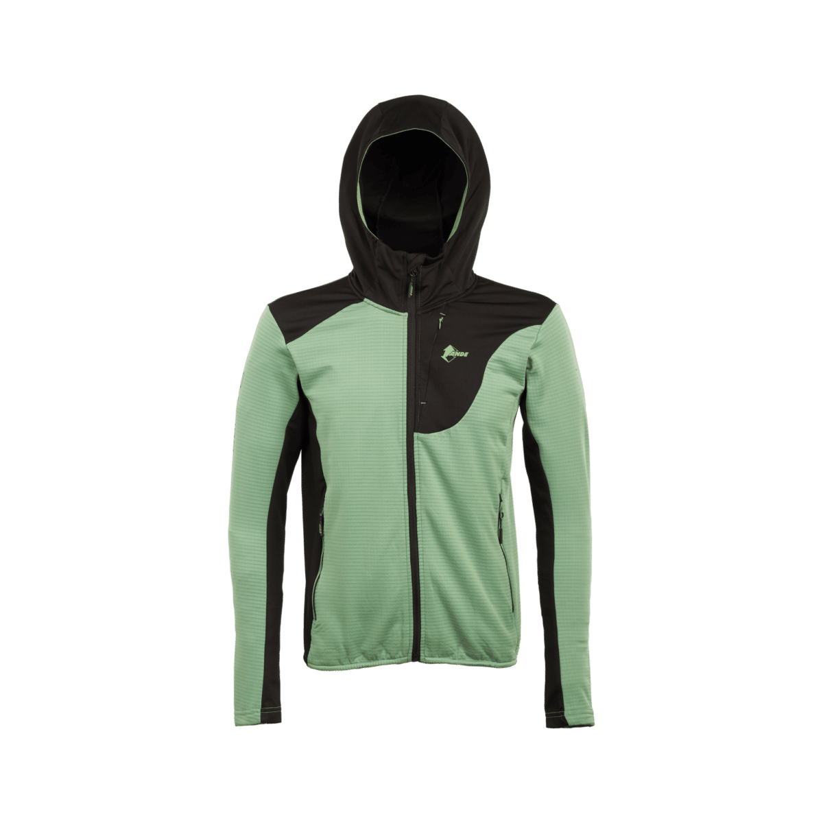 Felpa uomo Averta Fleece verde e nera