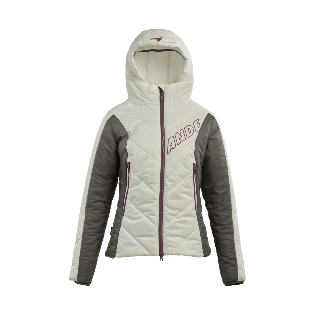 Giacca donna Agner Lady Jkt bianca grigia e fucsia