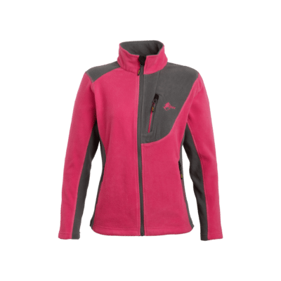 Felpa donna Duran Lady Fleece fucsia e grigia