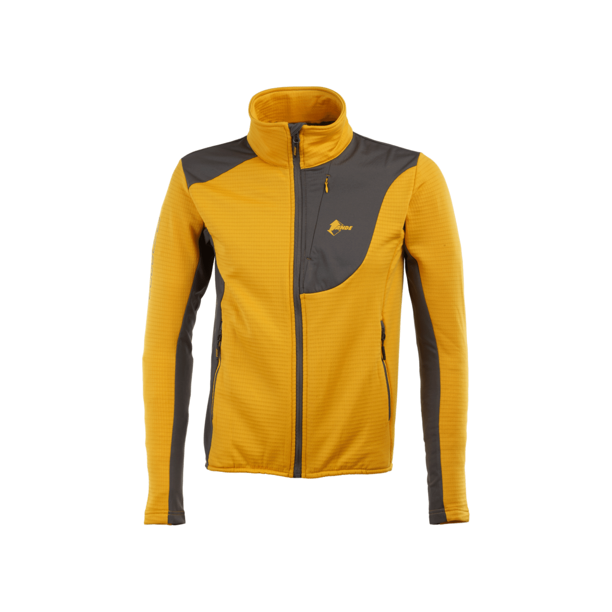 Felpa Uomo New Averta Fleece antracite e giallo