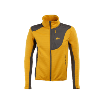 Felpa Uomo New Averta Fleece antracite e giallo