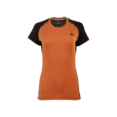 Maglietta donna Rosetta Lady T-Shirt albicocca e nero