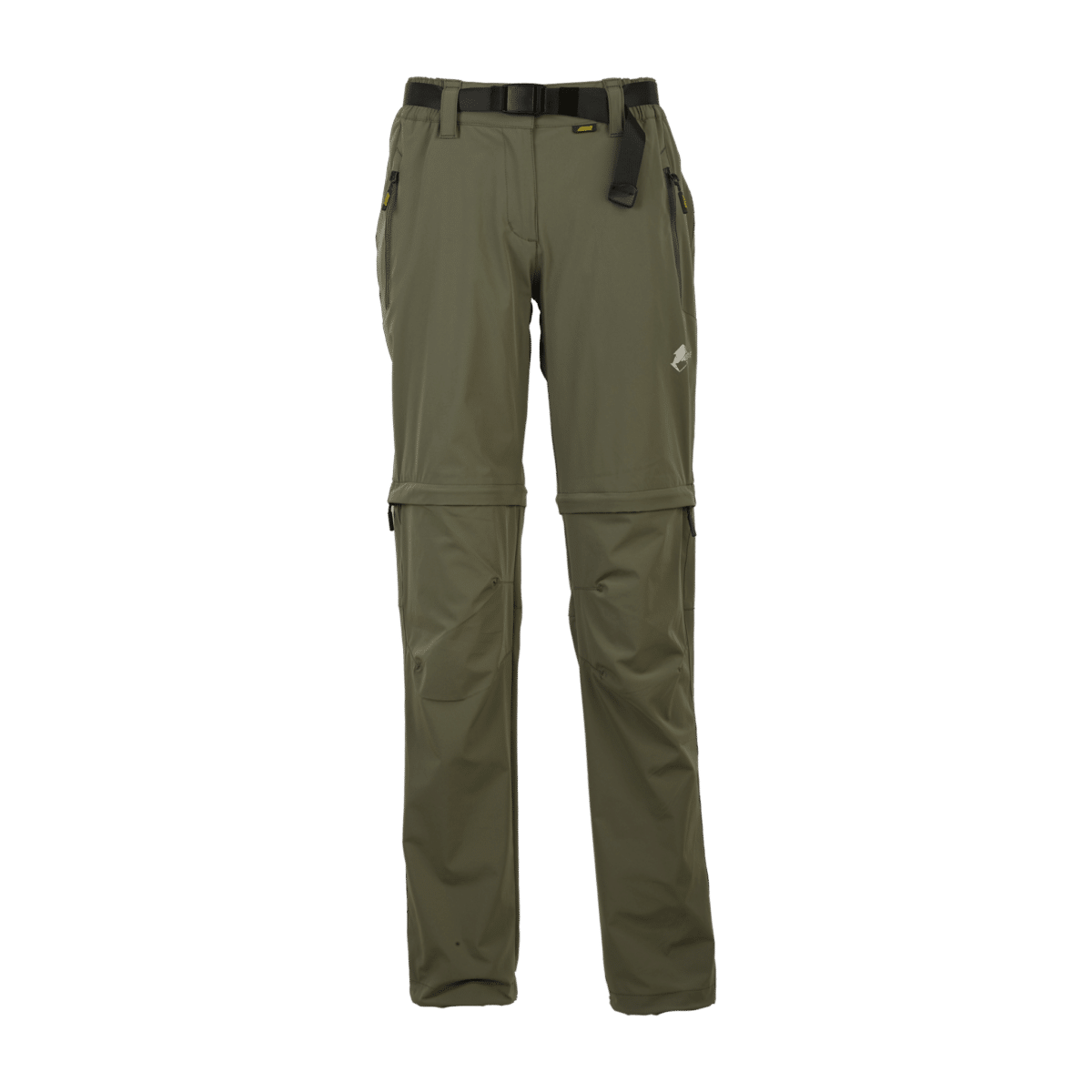 Pantaloni donna New Rose Lady Pant Zip-off verdi