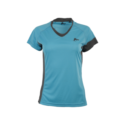 Maglietta donna Cecilia Lady T-Shirt azzurra e nera